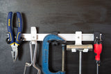 Versatile black Superhooks Multi Hook with reinforced double arm and small securing hook