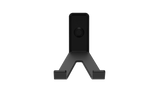 Superhooks Tech Hook Black 3 Pack angled view showcasing reinforced twin arms and sloped prongs for holding phone and cables