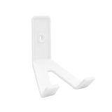Superhooks Tech Hook White 3 Pack with 3kg Capacity hanging on wall with phone and cables attached