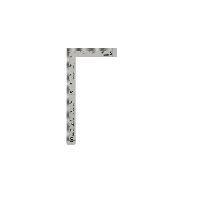 Shinwa Mini Flat Square Stainless Steel Metric