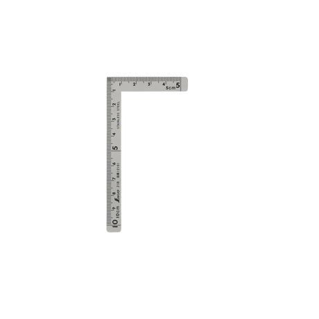 Shinwa Mini Flat Square Stainless Steel Metric