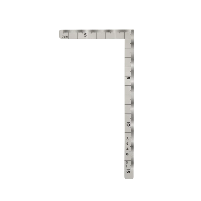 Shinwa Mini Flat Square Stainless Steel Metric