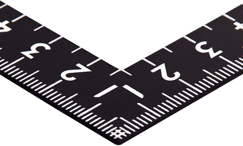 Shinwa Sashigane Square 30cm Black Iron Metric