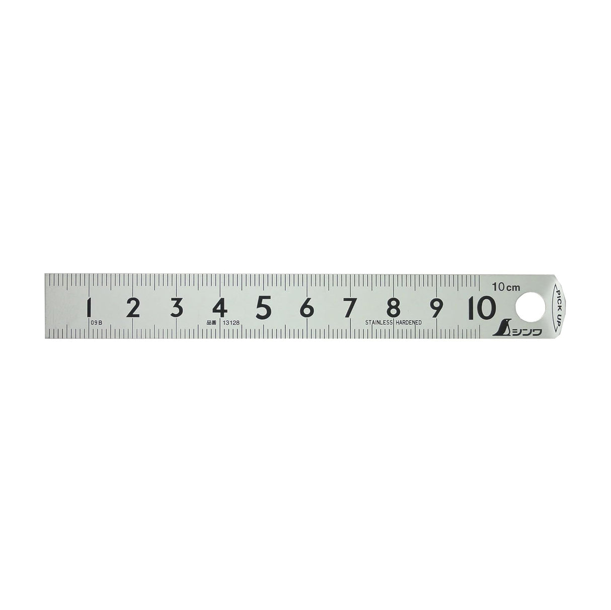 Shinwa Pick-Up Metric Ruler Stainless Steel