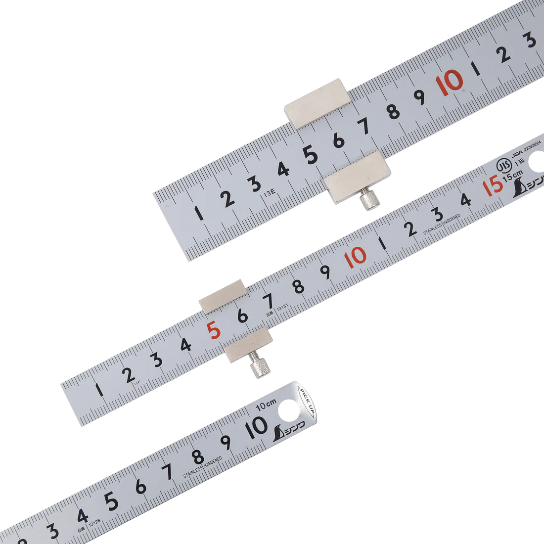 Shinwa Pick-Up Metric Ruler Stainless Steel
