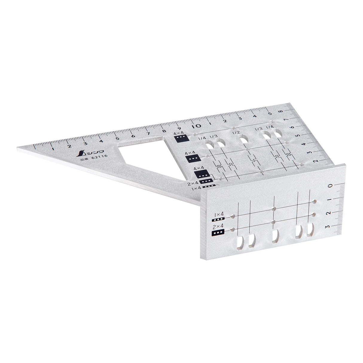 Shinwa Speed Square Gauge Aluminum for 2x4 Stock