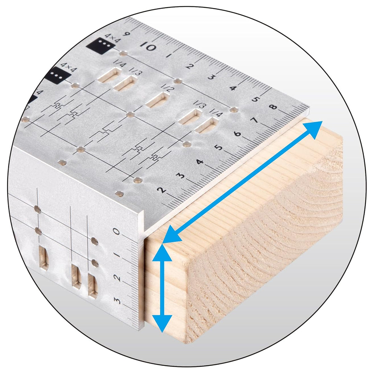 Shinwa Speed Square Gauge Aluminum for 2x4 Stock