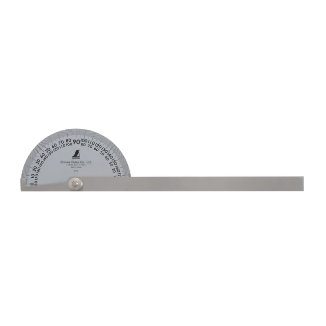 Shinwa No. 30 Protractor 120mm Stainless Steel