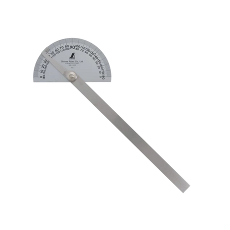 Shinwa No. 30 Protractor 120mm Stainless Steel