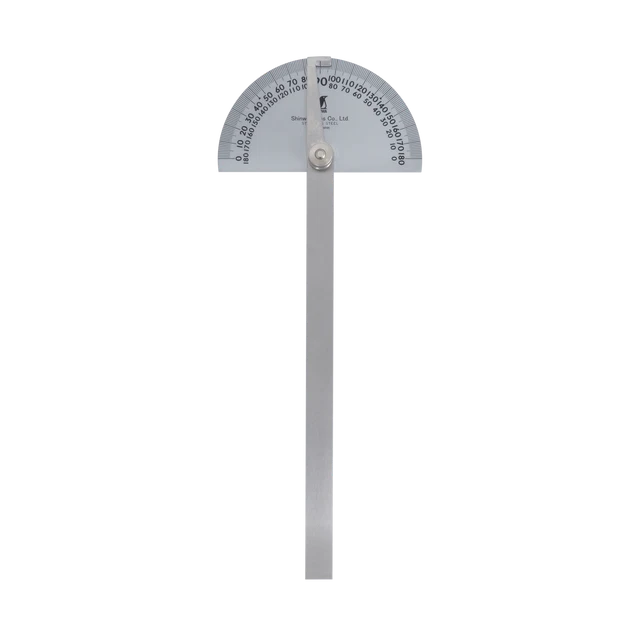 Shinwa No. 30 Protractor 120mm Stainless Steel