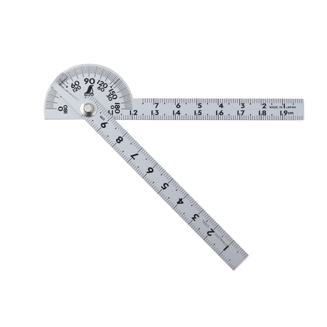 Shinwa Mini Protractor 100mm Stainless Steel