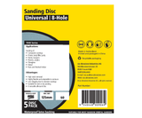 SIA Abrasives 1948 siaflex Sanding Disc 125mm 8-Hole Pack of 5