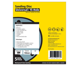 SIA Abrasives 1948 siaflex Sanding Disc 150mm 15-Hole Pack of 5