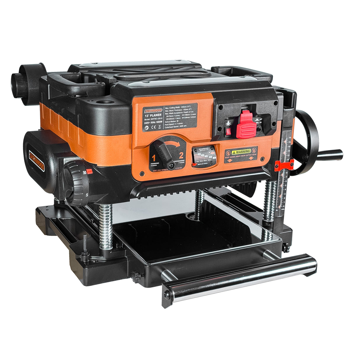 Sherwood 13in Benchtop Pro Thicknesser with Straight Cutterhead 1800W