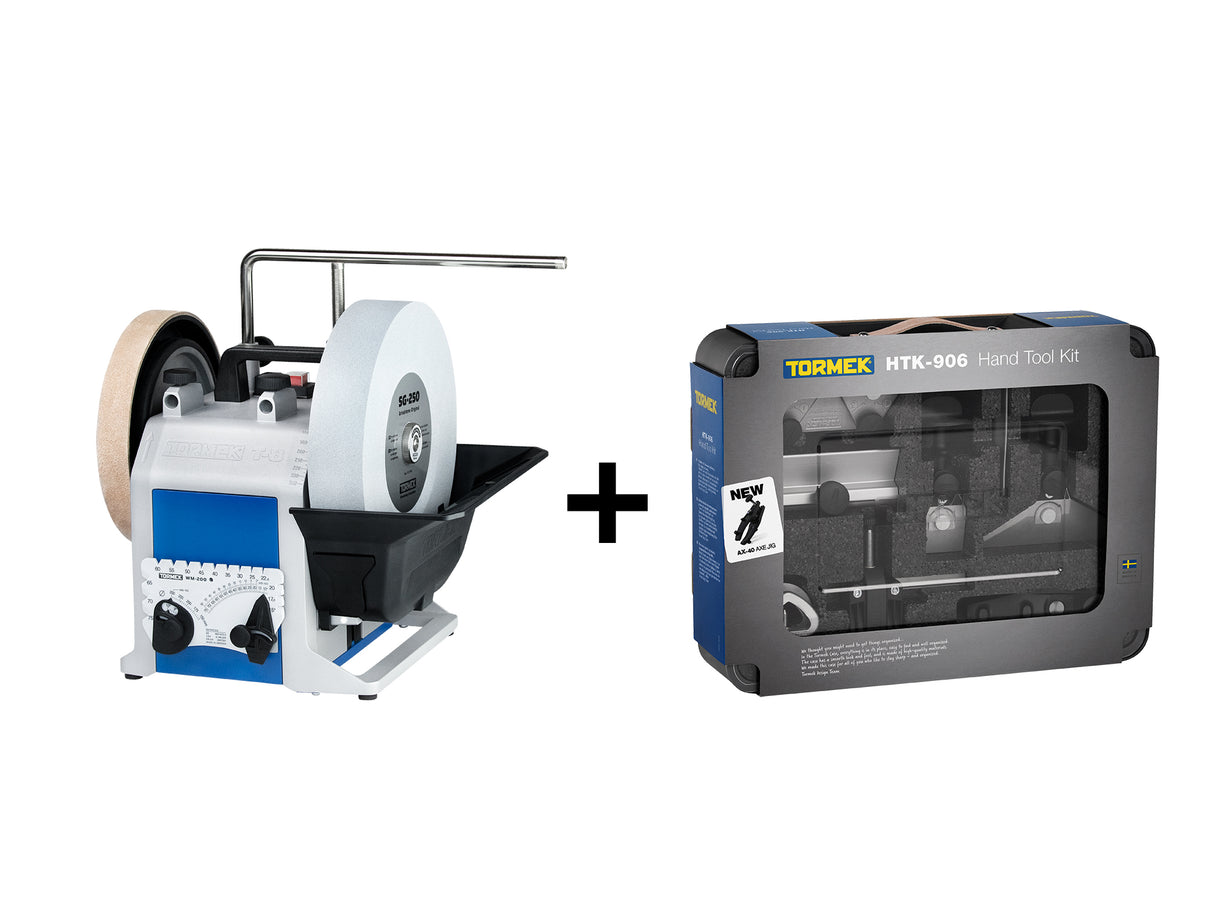 Tormek T-8 Wet Stone Grinder & Hand Tool Kit Bundle