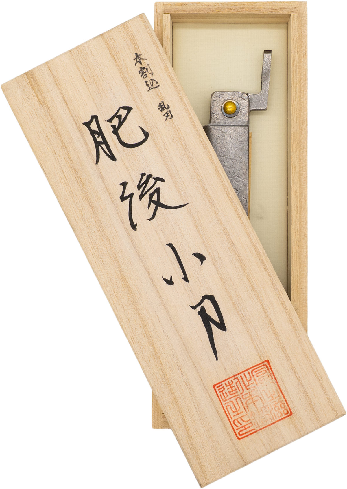 Tomita Higo Pocket Knife White Steel Sword Style