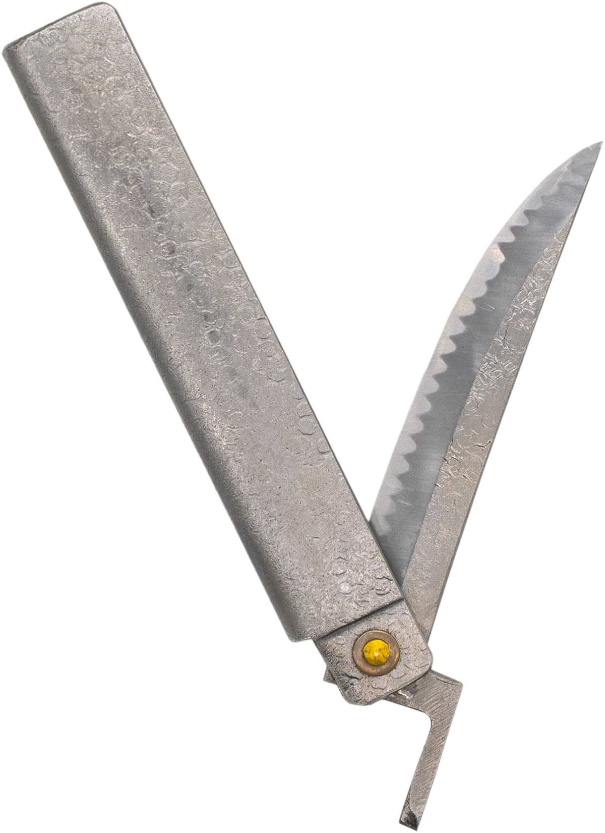 Tomita Higo Pocket Knife White Steel Sword Style