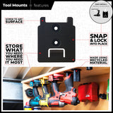 StealthMounts Tool Mount for DeWalt XR 18V Pack of 4 Yellow