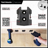StealthMounts Tool Mounts for Festool 18V Pack of 4 Black