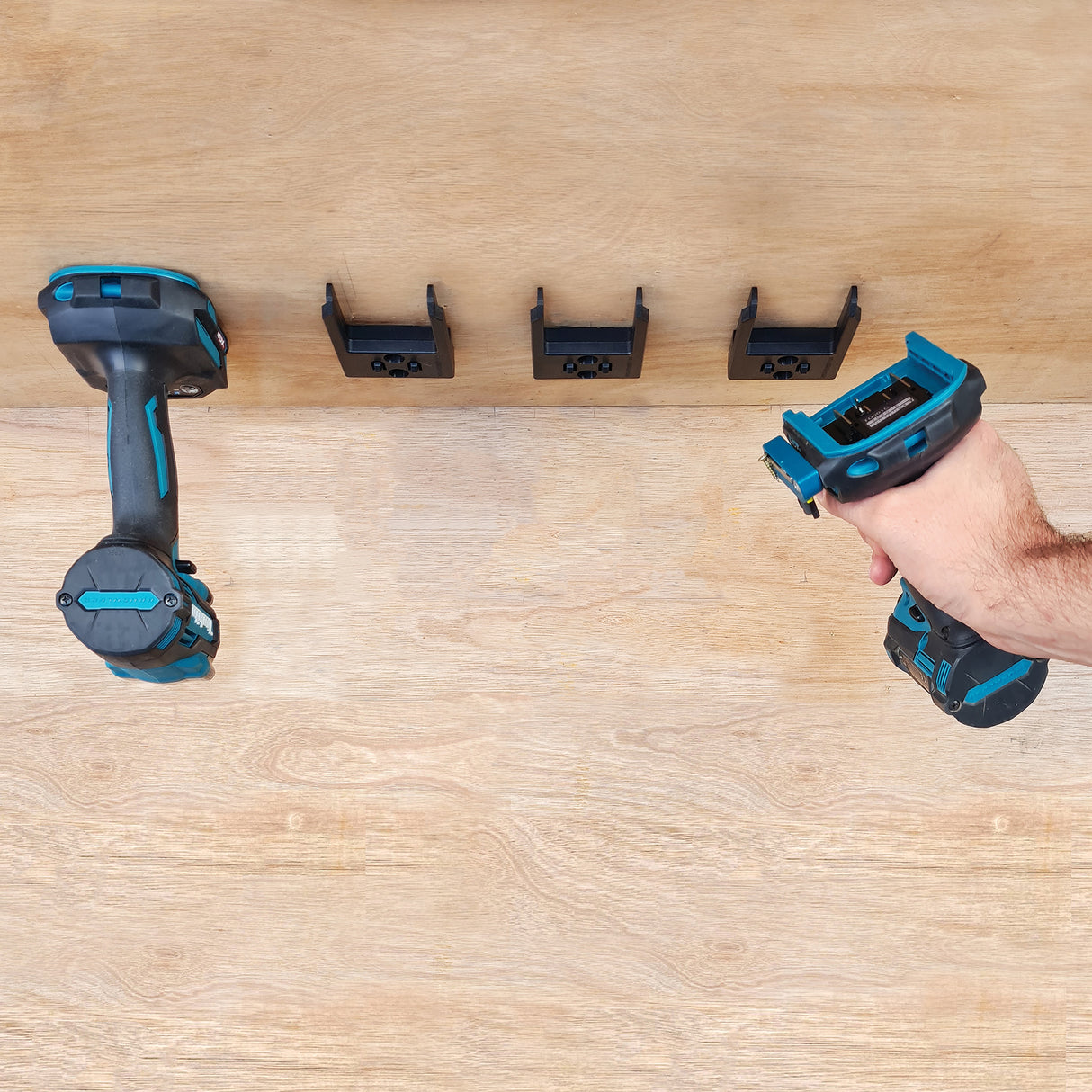 StealthMounts Tool Mount for Makita XGT 40V Pack of 4 Blue