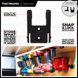 StealthMounts Tool Mount for Milwaukee M18 18V Pack of 4 Red