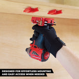 StealthMounts Tool Mount for Milwaukee M18 18V Pack of 4 Red