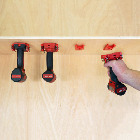 StealthMounts Tool Mount for Milwaukee M18 18V Pack of 4 Red