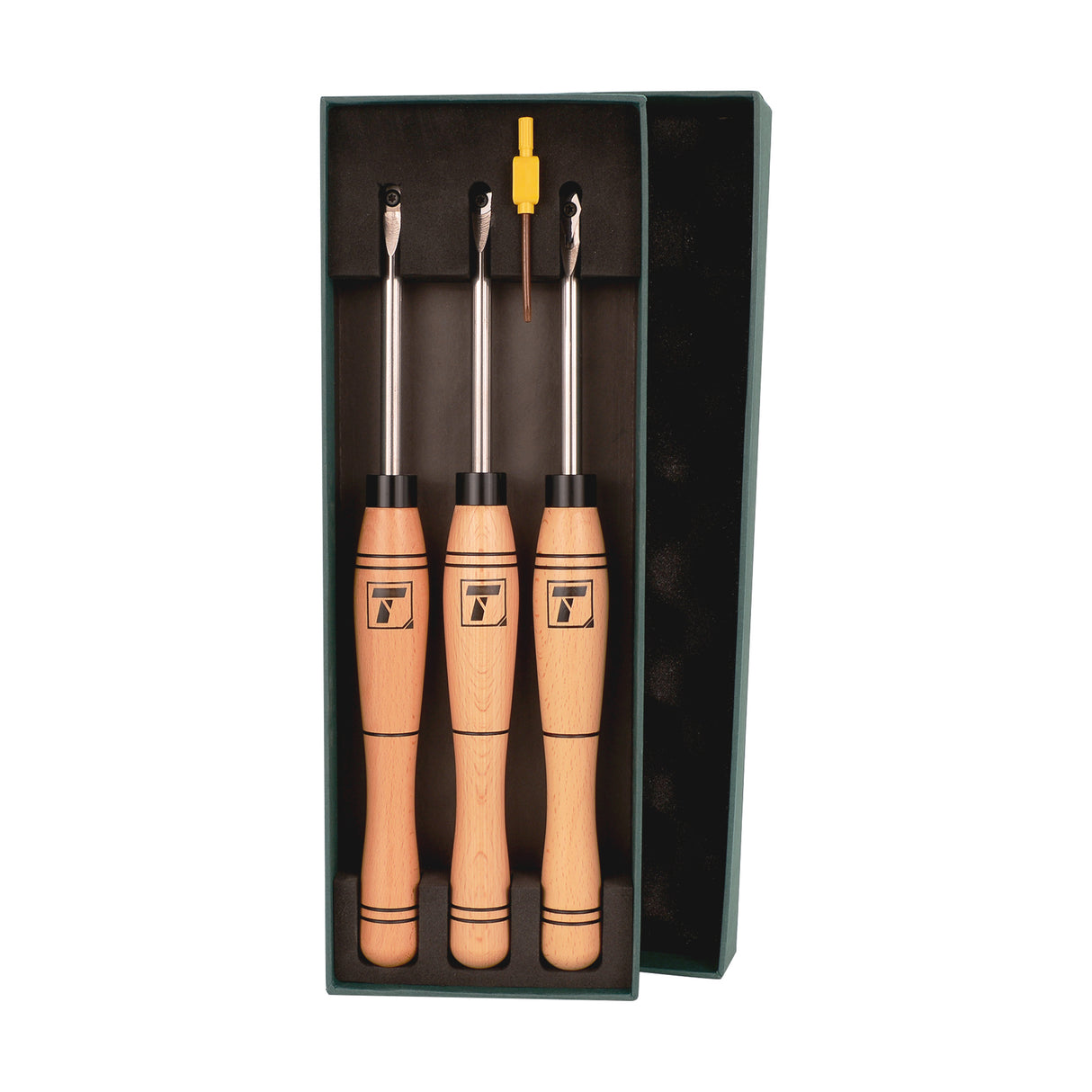 Torquata 3-Piece Tungsten Carbide Woodturning Tool Set