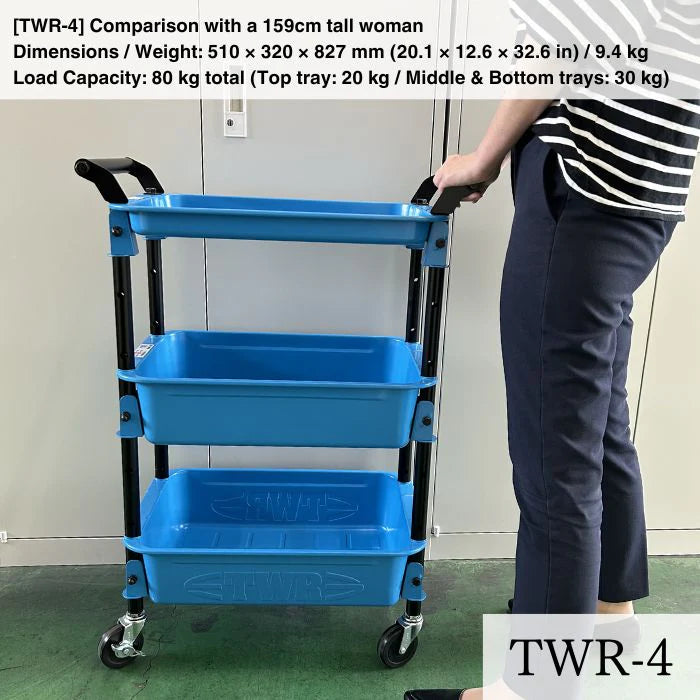 Toyo Steel Three-Stage Tool Wagon Mobile Storage Tool Trolley