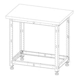 Torquata Workbench System 900 x 600 Workbench Kit with Plain Top