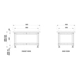 Torquata Workbench System 900 x 600 x 450 H Plain Top Assembly & Machine Stand