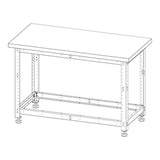 Torquata Workbench System 1200 x 600 Workbench Kit with Plain Top