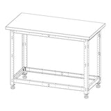 Torquata Workbench System 1200 x 600 Workbench Kit with Plain Top