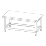 Torquata Workbench System 1200 x 600 x 450 H Plain Top Assembly & Machine Stand