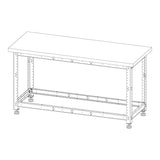 Torquata Workbench System 1500 x 600 Workbench Kit with Plain Top
