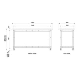 Torquata Workbench System 1500 x 600 Workbench Kit with Dog Hole Top