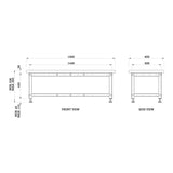 Torquata Workbench System 1500 x 600 x 450 H Plain Top Assembly & Machine Stand