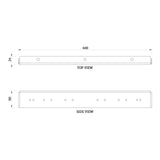 Torquata Workbench System Set of 2 Drawer or Shelf Rails