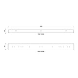 Torquata Workbench System Set of 2 Drawer or Shelf Rails