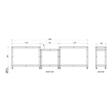 Torquata Workbench System Mitre Saw Stand Kit with 1100mm Wings