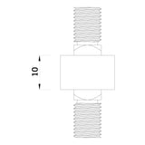 Torquata Workbench System Set of 4 Threaded Connectors