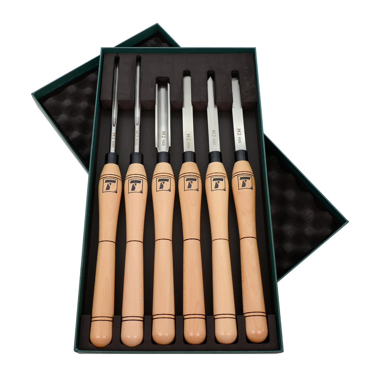 Torquata 6-Piece Large Woodturning Tool Set M2 HSS