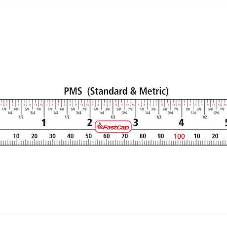 FastCap Tape Measure Peel & Stick Combination Metric/Imperial Scales 4.8m Length