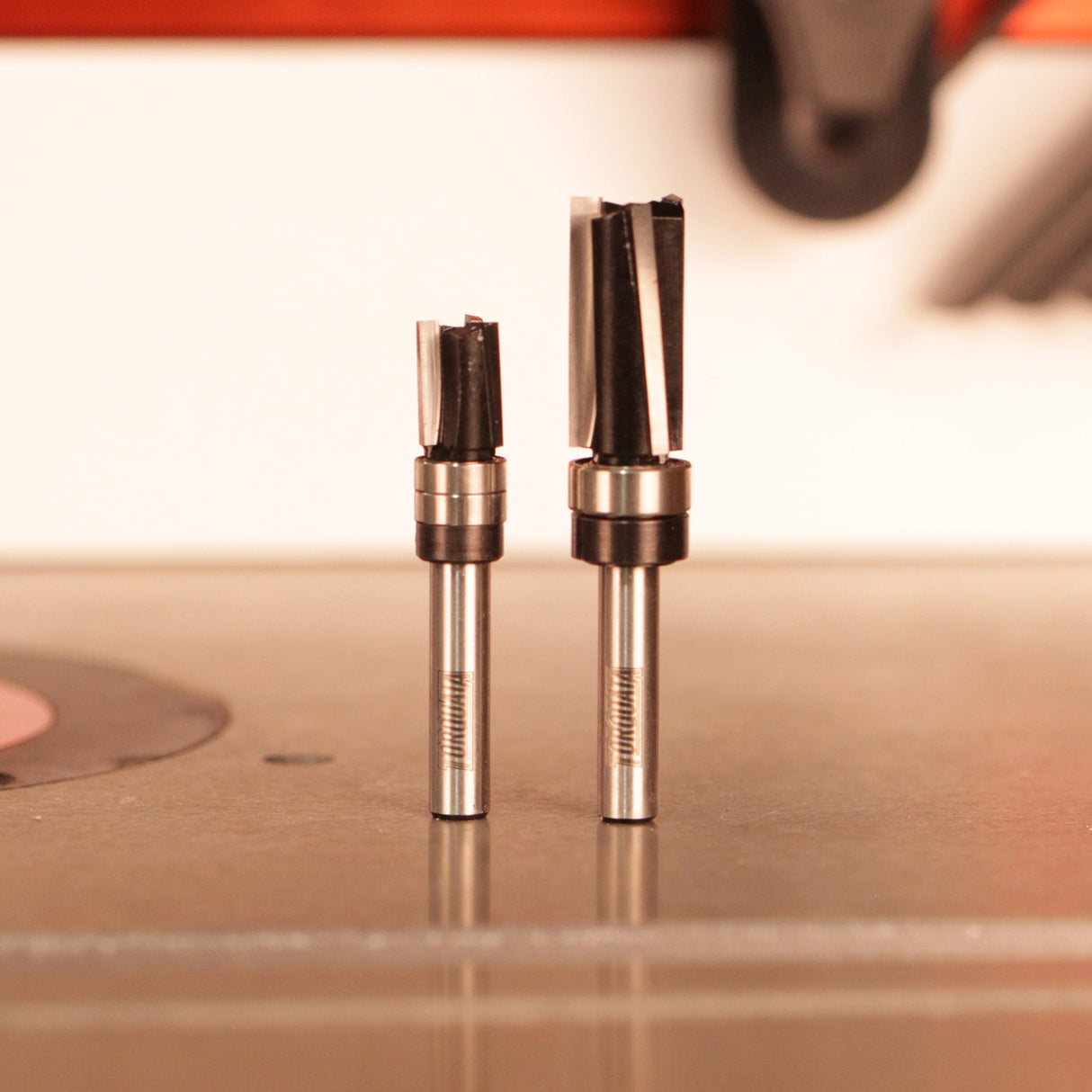 Torquata Triple-Flute Pattern Following Straight Router Bits 1/4in Shank