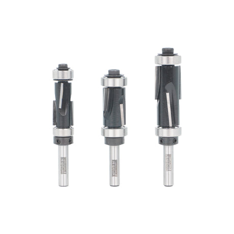 Torquata Twin Cut Dual-Bearing Flush Trim Router Bits 1/4in Shank