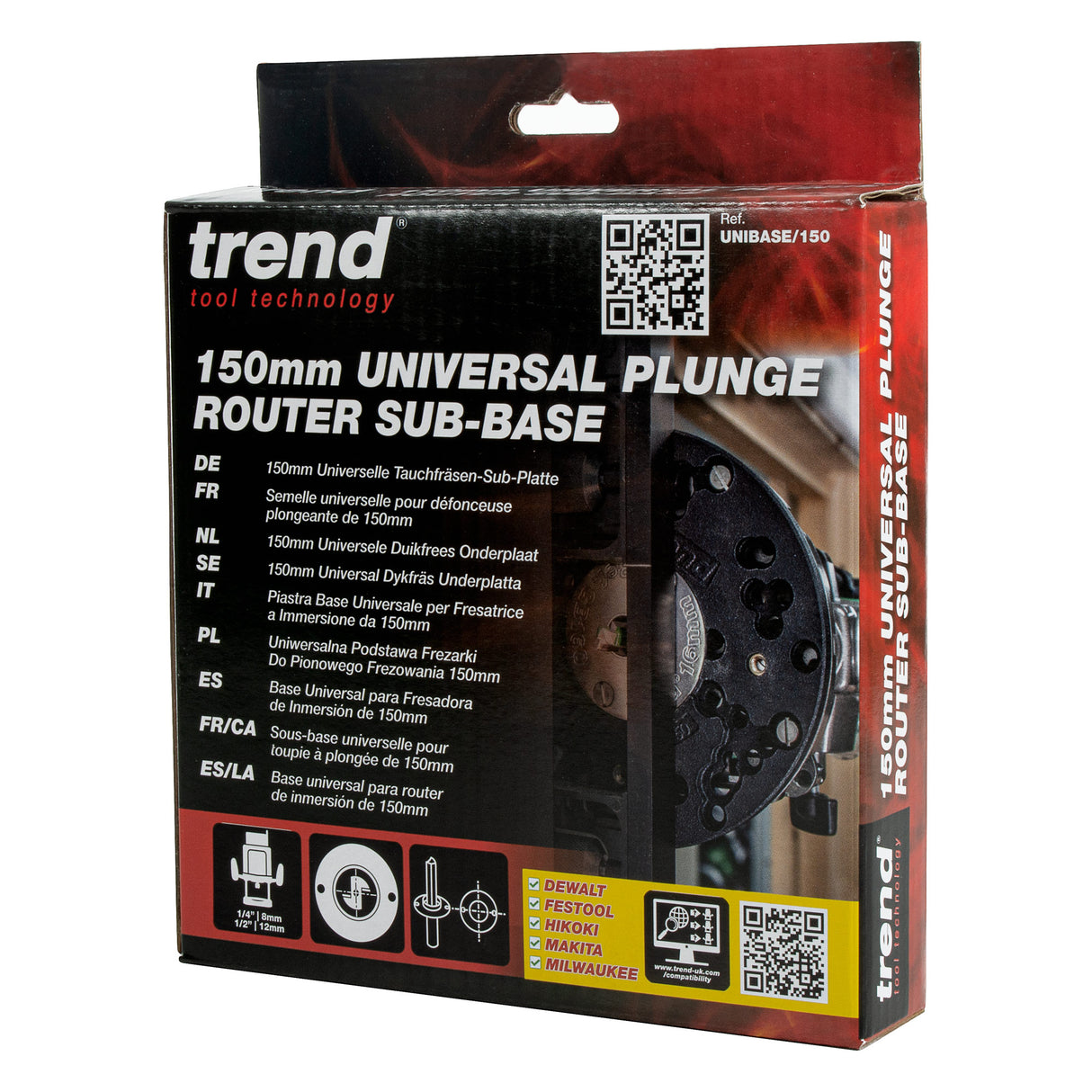 Trend 150mm Universal Plunge Router Sub-Base
