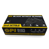 Black Nitrile Gloves Powder-Free Pack of 100