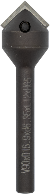 Torquata 90 Degree Carbide Insert V-Groove Router Bit 1/4in Shank