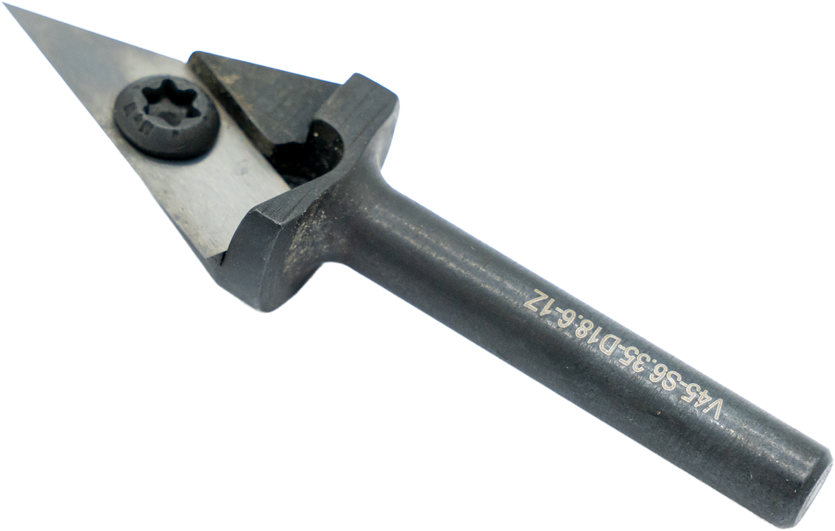 Torquata 45 Degree Carbide Insert V-Groove Router Bit 1/4in Shank