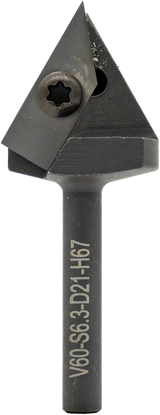 Torquata 60 Degree Carbide Insert V-Groove Router Bit 1/4in Shank